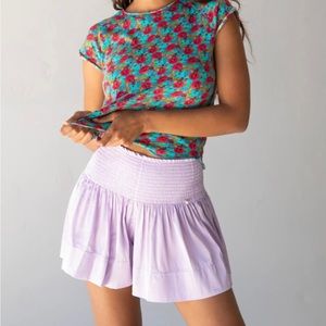 Natural Life Daisy Skort in Lavender